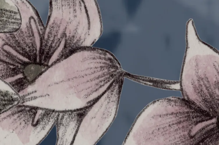 Spring Flower, Dark Blue