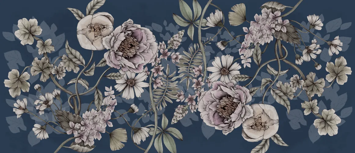Spring Flower, Dark Blue