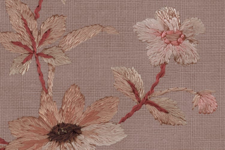 Embroidery look