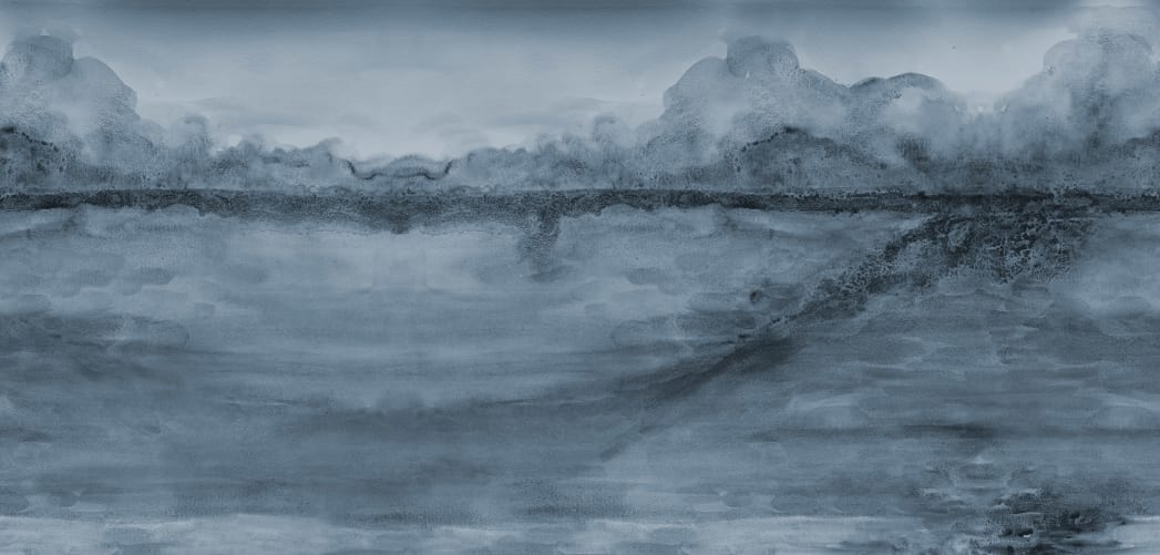 Paisaje marino azul