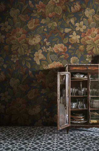 Vintage Flora, Blue