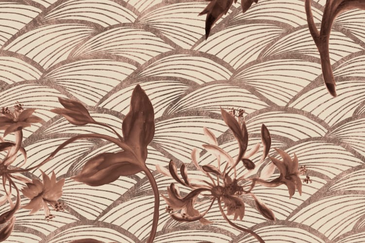 Floral Ripple Rust