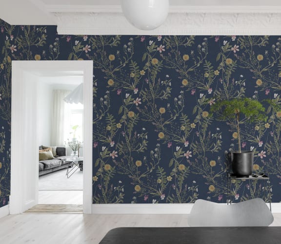 Storm Flowers, Ocean Blue	