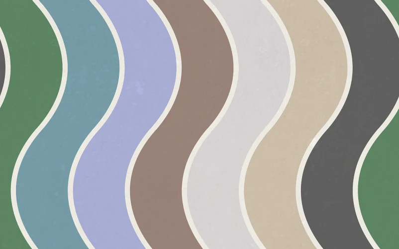 Papier peint arc-en-ciel à motifs ondulés