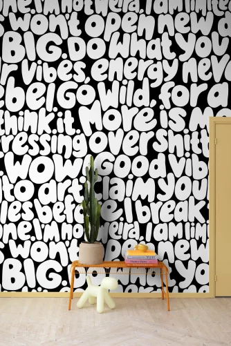 Gewagte Typografie-Tapete