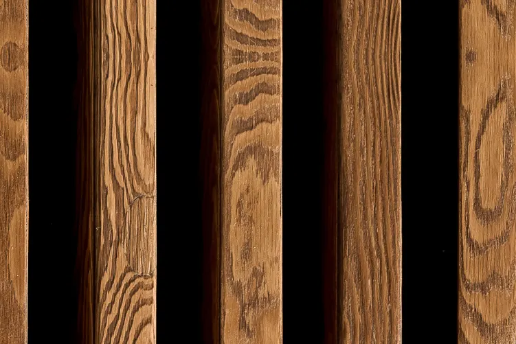 Vertical wood wall panels
