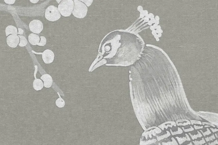 Anmutige Vögel und blühende Zweige