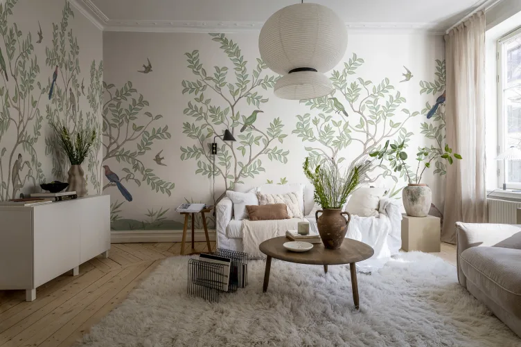 Gedurfd op chinoiserie geïnspireerd ontwerp