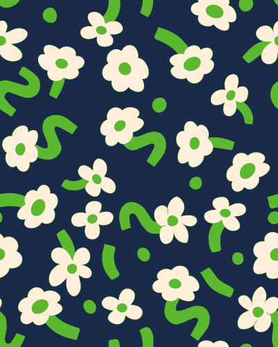 Verspielter Blumen-Print