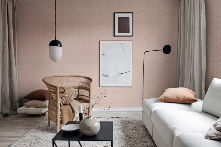 Plăci decorative de culoare coral