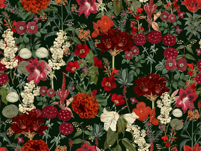 Crimson Garden Bliss
