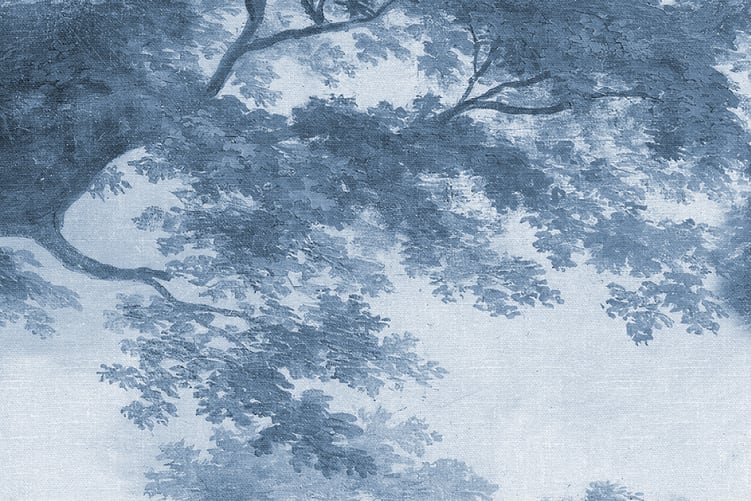 Vintage Blue Forest