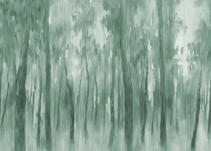 Groene ochtendnevel