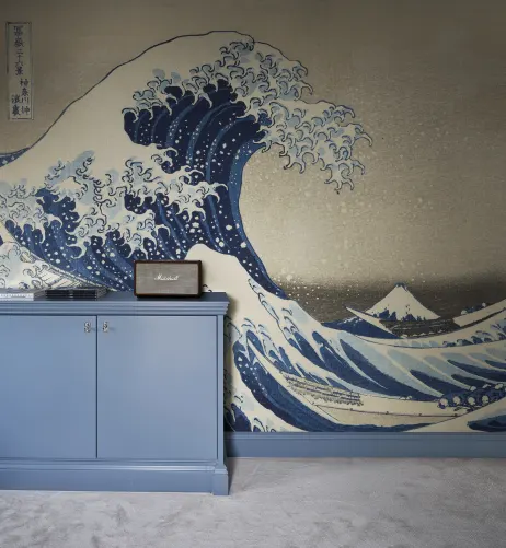 Famous Wave Woodcut 