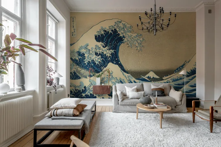 Famous Wave Woodcut 