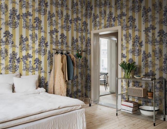 Mustard Toile Chic