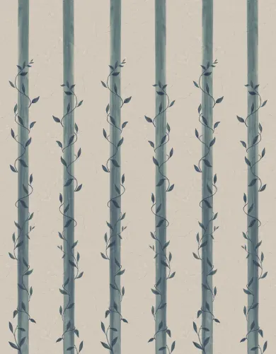 Blue Leaf Stripes