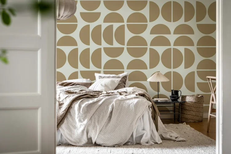Géométrie beige chic