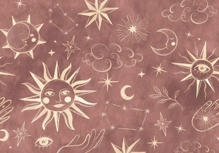 Cosmic Charm in Red Hues