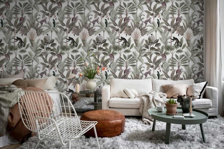 Exotische rode jungle