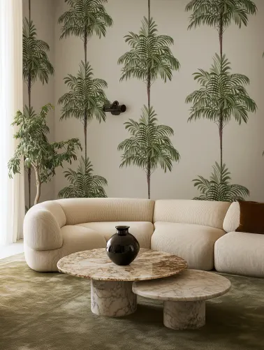 Κομψό Palm ρίγες