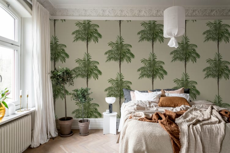 Κομψό Palm ρίγες