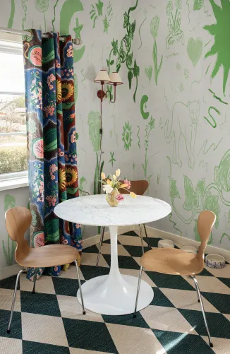 Rebel Walls x John-John: Chroma's Enchanted Green