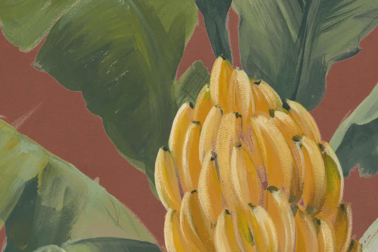 Tropische elegantie met bananenbladeren