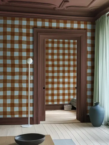 Charming Brown Gingham Delight
