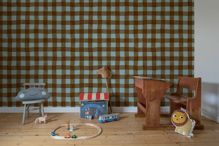 Charming Brown Gingham Delight