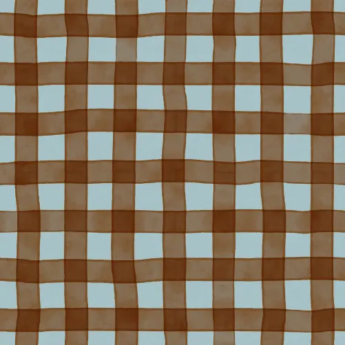 Charming Brown Gingham Delight