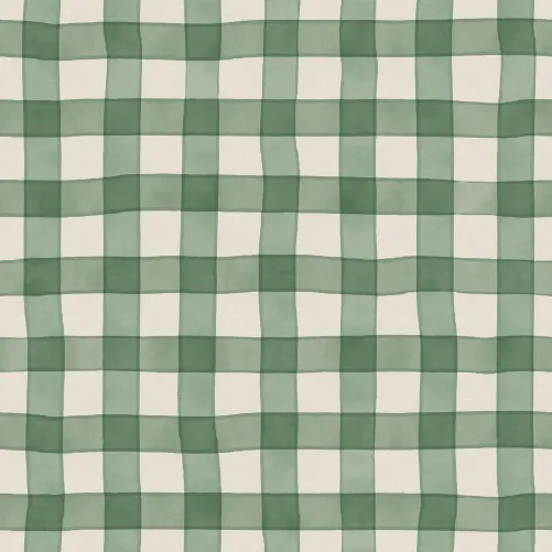 Timeless Elegance with Green Gingham