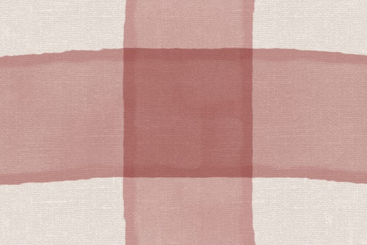 Classic Gingham Charm i fet rød farge