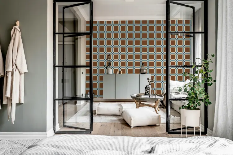 Geometric Charm in Earthy Tones
