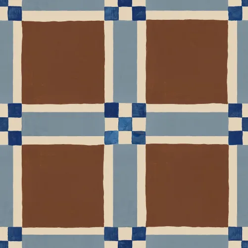 Geometric Charm in Earthy Tones