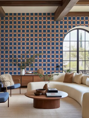 Faites une déclaration avec une grille bleue audacieuse
