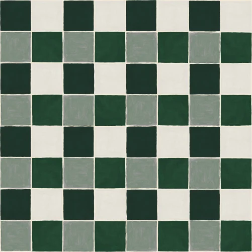 Green Checkerboard Chic
