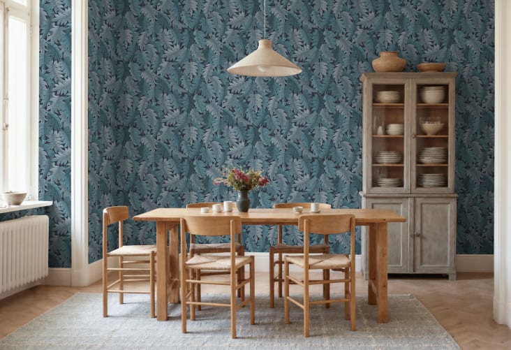 Blomstrende blå bregner