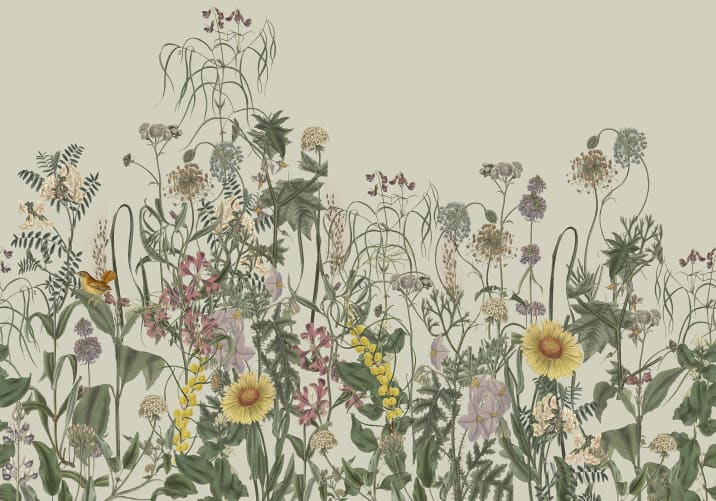 A tela da natureza em flor