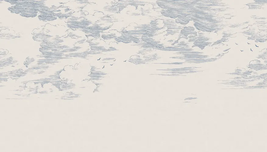Armonia di un tranquillo paesaggio nuvoloso