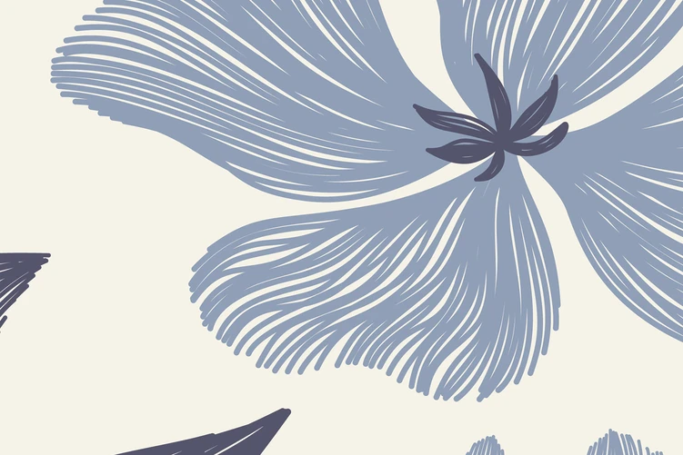 Bold Bloom in Sky: A Fresh Floral Touch