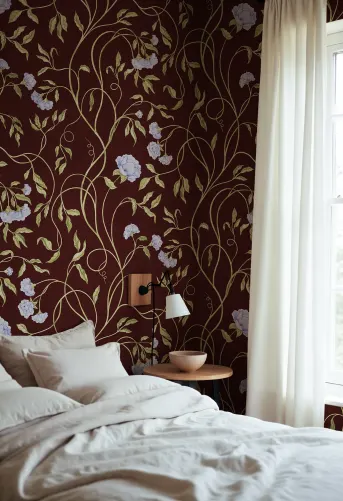 Burgundy Peony Elegance