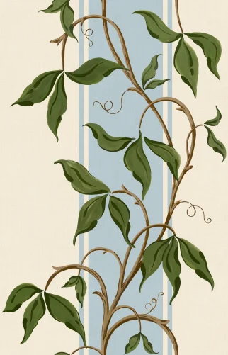 Elegant Leaf Stripes