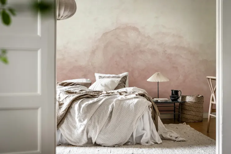 Embrace the Serenity of Blushing Watercolors