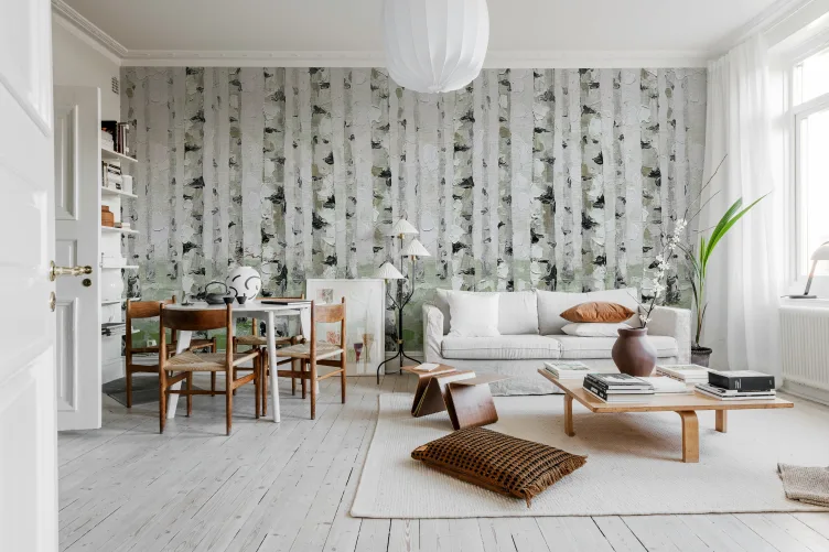 Nature's Serenity: Birch Forest