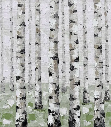 Nature's Serenity: Birch Forest