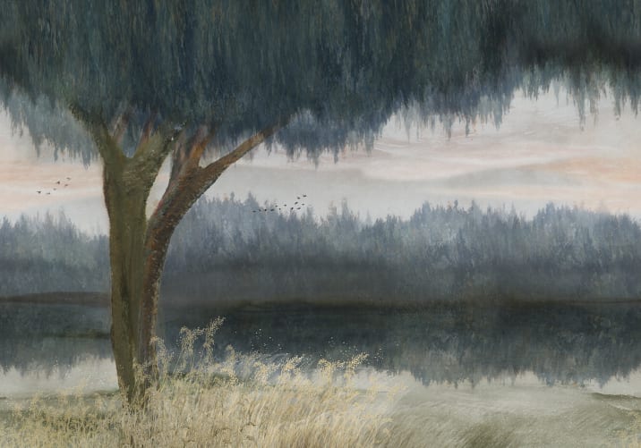 Serene Dusk Lake