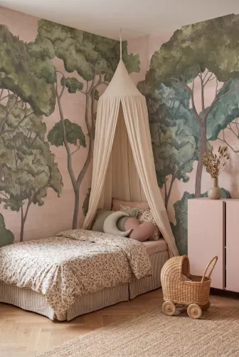 Enchanted Forest in Delicate Pink