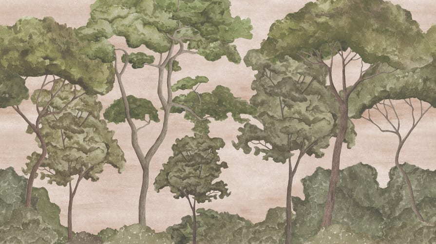 Enchanted Forest in Delicate Pink