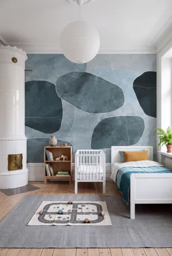 Djärv Blå Geometrisk Essens